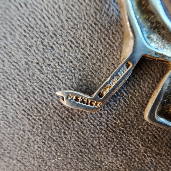 Sterling Silver Dancer Brooch Pin - Picture 4 of 5